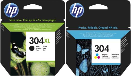 Original HP Patronen 304XL / 304 Set N9K08AE N9K05AE Mehrfarbig 