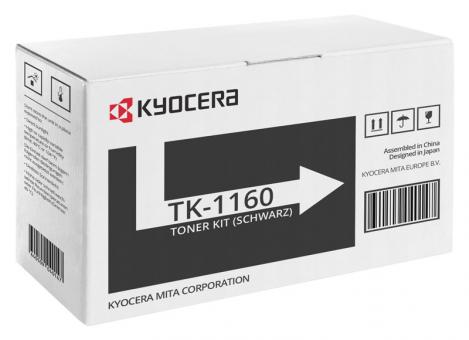 Original Kyocera Toner TK-1160 / 1T02RY0NL0 Schwarz 