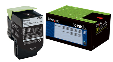 Original Lexmark Toner 802SK 80C2SK0 Schwarz 