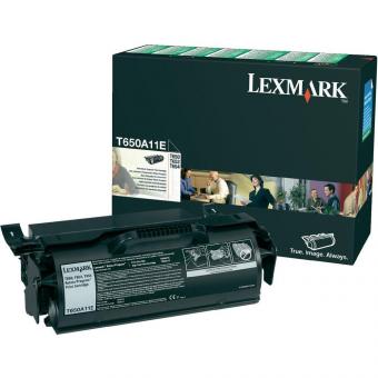 Original Lexmark Toner T650A11E Schwarz 