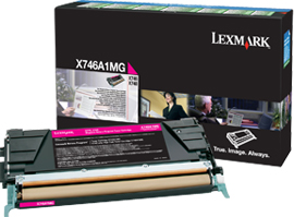 Original Lexmark Toner X746A1MG Magenta 