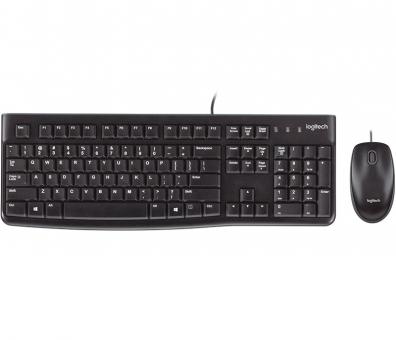 Logitech Wired Desktop Maus & Tastatur MK120 