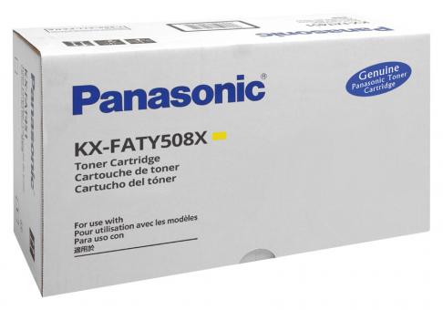 Original Panasonic Toner KX-FATY508X Yellow 