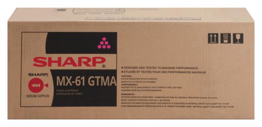 Original Sharp Toner MX61GTMA Magenta 