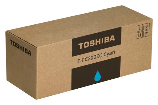 Original Toshiba Toner T-FC200EC Cyan 6AJ00000119 