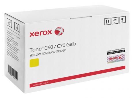Original Xerox Toner C60 / C70 Gelb 006R01658 