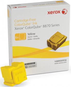 Original Xerox Festtinte 108R00956 6x Gelb 