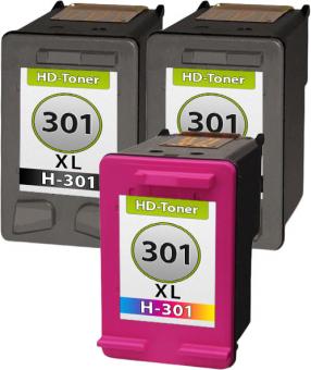 Alternativ Set Druckerpatronen HP 301 301xl Schwarz + Color 