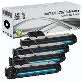 4x Alternativ Samsung Toner MLT-D117S Schwarz Set 