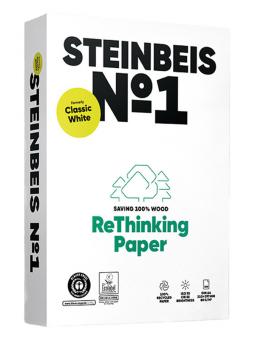 Steinbeis No. 1 Druckerpapier Recycelt A4, 80 g/qm, weiß, 500 Blatt 