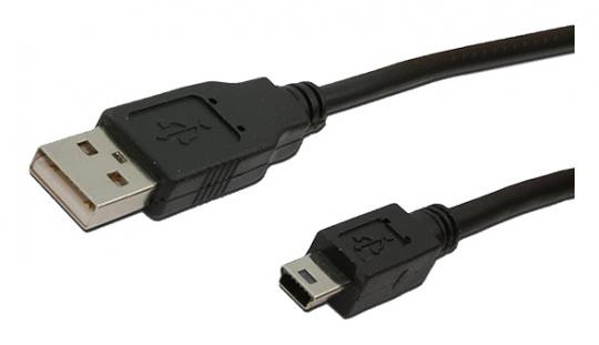 USB 2.0 Anschlusskabel USB auf Mini-USB - 1,5 Meter 